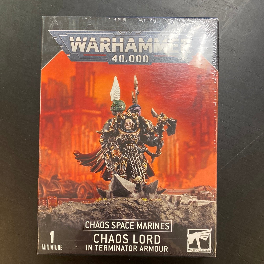 Warhammer 40k chaos space marine Chaos lord in terminator armor