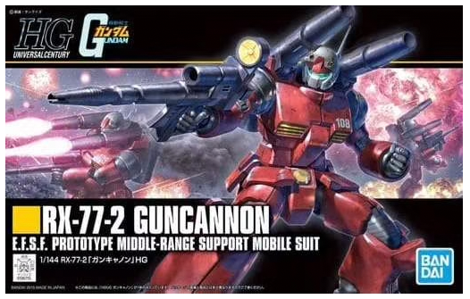 Bandai HGUC #190 1/144 RX-77-2 Gundam Guncannon