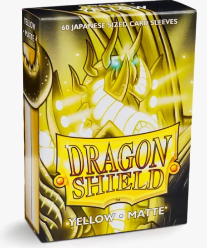 Dragon Shield Matte Sleeves - Yellow (60-Pack)