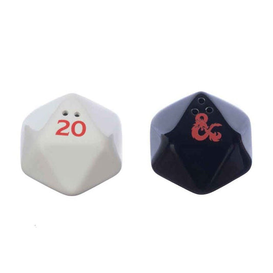 DUNGEONS & DRGAONS DICE SCULPTED CERAMIC SALT & PEPPER SET