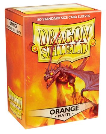 Dragon Shield Matte Sleeves - Orange (100-Pack)
