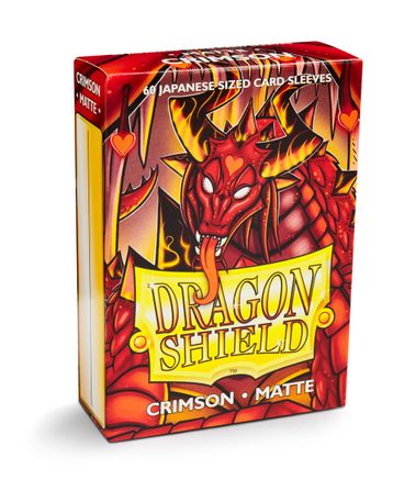 Dragon Shield Matte Japanese Sleeves - Crimson (60-Pack)