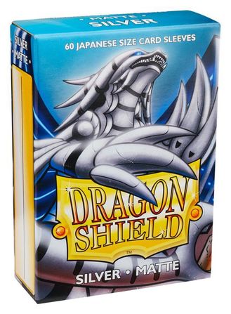 Dragon Shield Matte Japanese Sleeves - Silver (60-Pack)