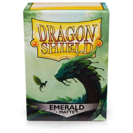 Dragon Shield Matte Sleeves - Emerald (100-Pack)