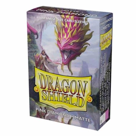Dragon Shield Matte Japanese Sleeves - Pink Diamond (60-Pack)