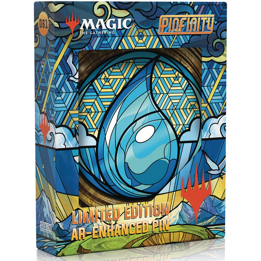MTG Stained Glass- Island, Limited Edition AR Pin