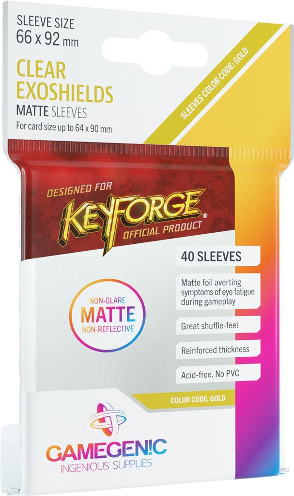 KeyForge MATTE Sleeves: Clear