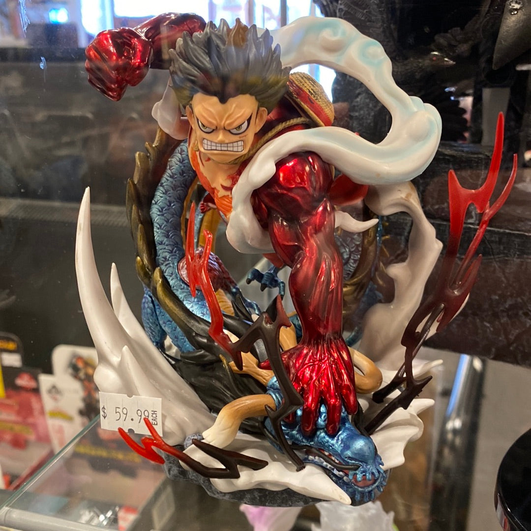 Luffy Figure Gear 4 W/Blue Dragon – Boba Hero Lv Up