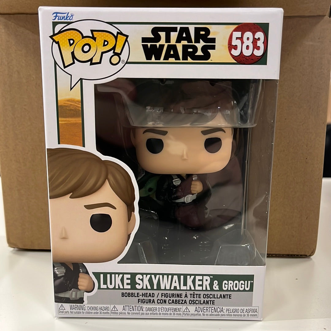 Luke skywalker & Grogu funko pop 583 – Boba Hero Lv Up